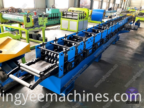 Aluminum water downpipe making machine/ downsprout pipe making machine with flying soar cutter